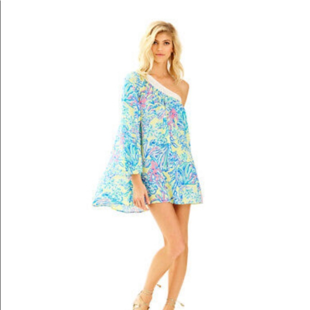 Lilly Pulitzer Shealyn Dress Swim Coverup Cover up Caftan S Small